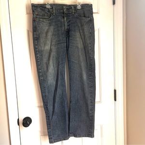 Levis Mens 514 Straight-fit Jeans Medium Wash 34” Width 29” Length